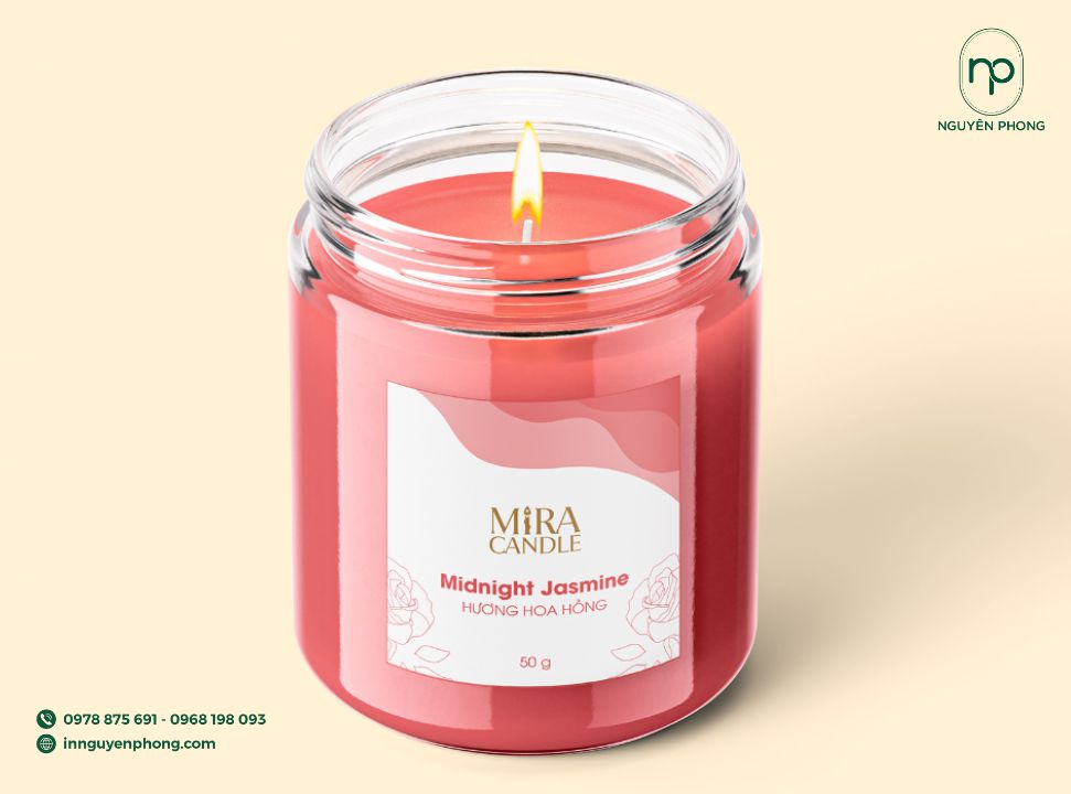 mẫu tem dán nến thơm cao cấp